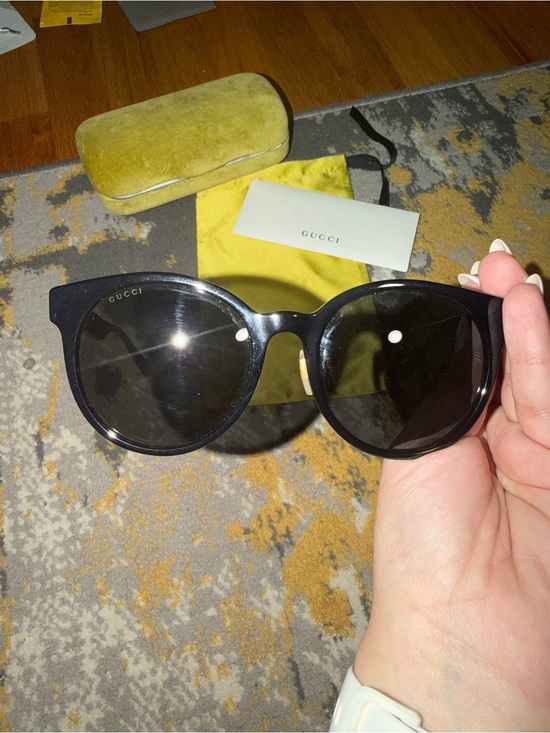 Gucci Women\'s GG0416SK 002 Web Stripe Oversized Square Sunglasses main image 11